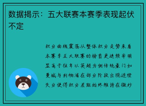 数据揭示：五大联赛本赛季表现起伏不定